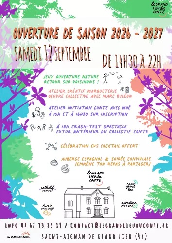 C’est la rentrée au Grand Lieu du Conte !